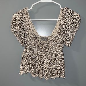 Urban Outfitters Cheetah Top